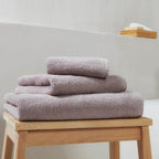 Σετ Πετσέτες Μπάνιου 3τμχ 440gsm 30X30+50X90+65X130 Lilac Marble